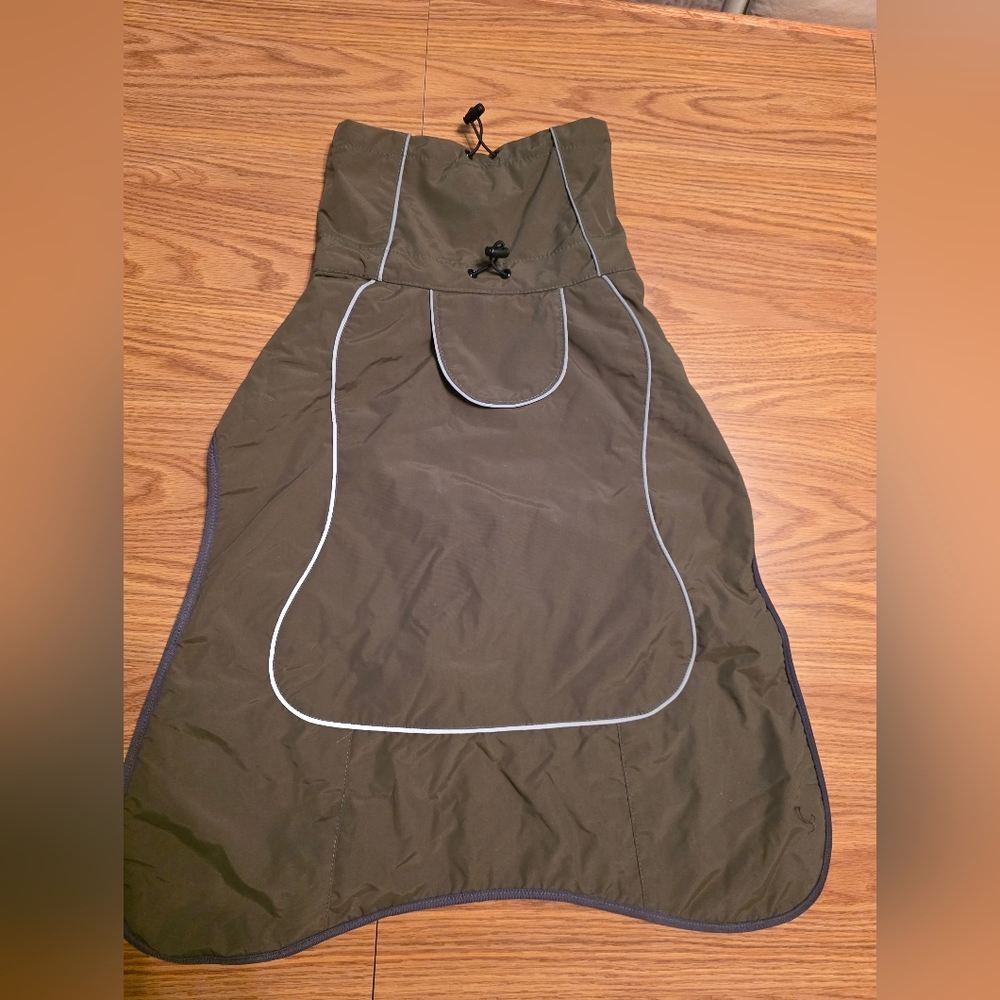Olive Green Dog Raincoat